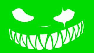 Devil  face smile green screen 😈 no copy right ©️