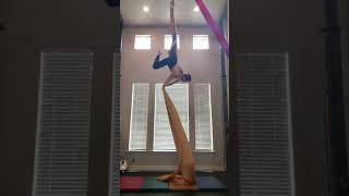 Aerial Silks Sequence with Lotus Flip Split & Drop