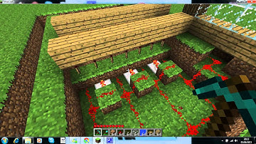 Minecraft Drawbridge with hidden redstone