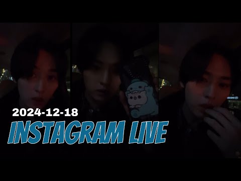 Lee Know (STRAY KIDS) Instagram live. 2024-12-18