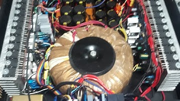 yiroshi power amplifier final test with 14pairs final transistor/test to 72ac