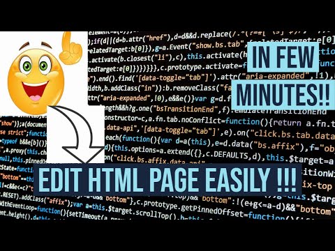 How to Edit Html Coding in few Minutes!! || Using Notepad