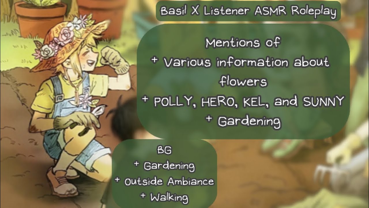Listening to BASIL Info-Dump About Plants [] BASIL x Listener [] OMORI RP ASMR [] M4A []