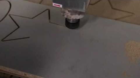 deep cutting test of cnc router machine AKM2030 for Marin