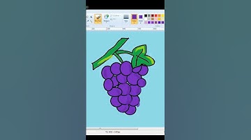 Grapes drawing in MS paint #mspaint #youtubeshorts #shorts
