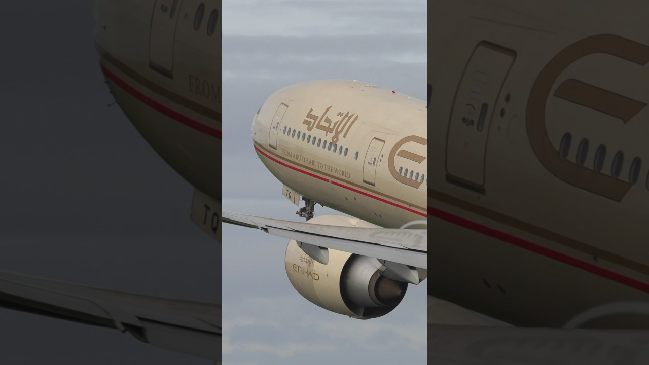 Epic Etihad 777 Take Off 🛫