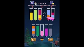 Water color sort puzzle level 614 ios android / Sort water color puzzle level 614 ios apk #shorts