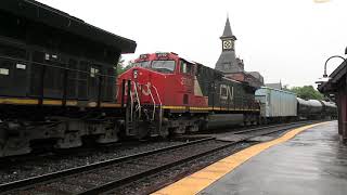 5/18/24 [4K] CN & IC lead the B774 tanker train passing Point of Rock Station #shorts #short #viral