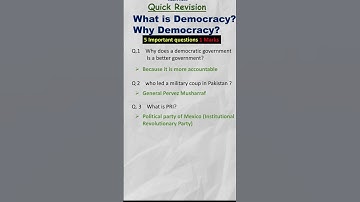 Class 9 Civics Chapter 1: What is Democracy? | Important Questions & Answers  #socialscienceclass9