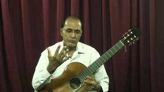 Video thumbnail of "Classical Guitar Lesson Part I By Amaranath Ranatunga"