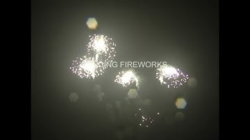 D -B0885 Display Shell White Strobe Waterfall #fireworks