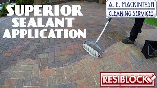 How To Apply Resiblock Superior Sealant  Block Paving