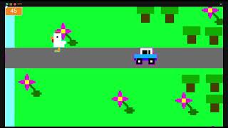 My Crossy Road Coding Project For Class (With a lot of glitches)