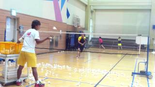 Badminton lesson 20150513(WED) - random 1