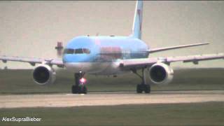 Thomson B757 suspected birdstrike & Delta B763 Condensation Take off.