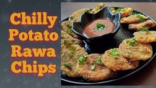 2019 - Potato Chips-Chilly Potato Rawa Chips ll ASMR ll Crunchy Food