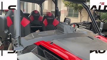 Installation of SAUTVS Dark Tinted Half Windshield for Polaris General XP 1000 2016-2023 Accessories