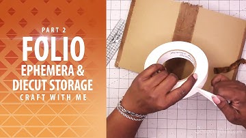 How To Make An Ephemera Storage Folio Part 2 | Craft With Me Tutorial