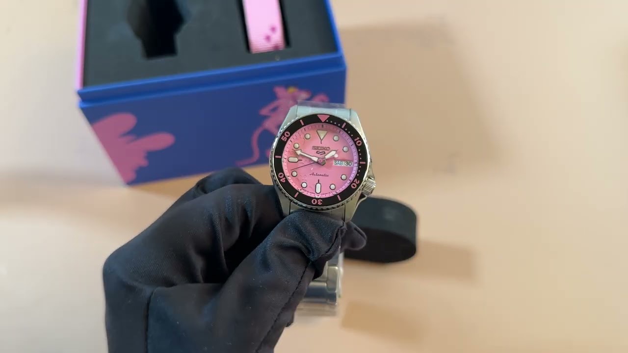 Seiko x Pink Panther SRPM07 Unboxing & Review SBSA321 4K - YouTube