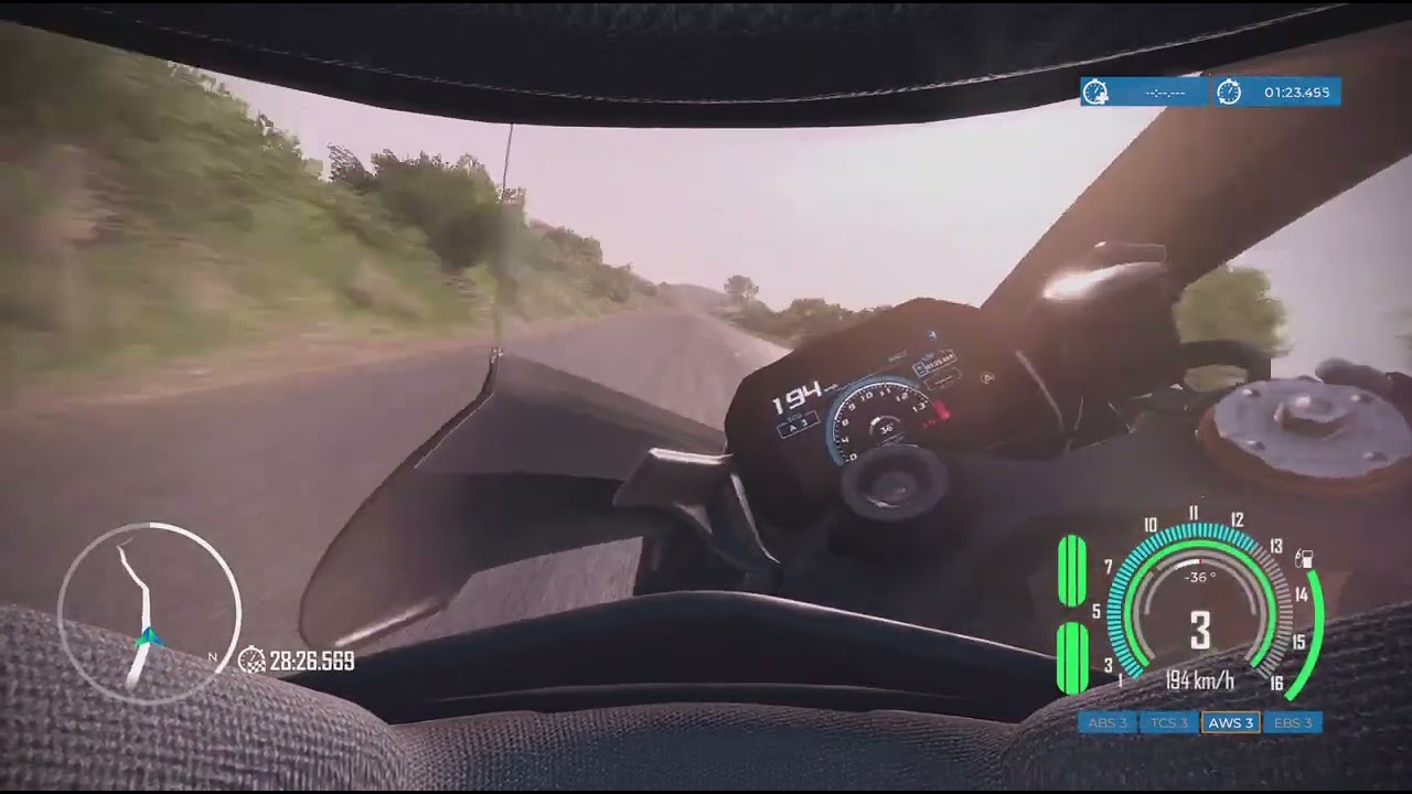 Isle of Man TT section 2 time trail practice ( FULL THROTTLE) HELMET VIEW .