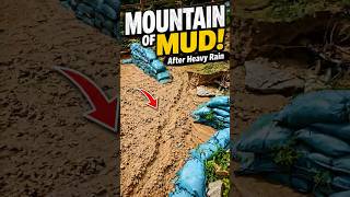 A Mountain of Mud Came Down After Heavy Rain #weekendfarm #FarmVlog #HeavyRain #Mudslide