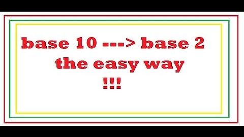 Modular Math: Base 10 to Binary Base 2