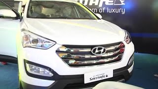 Sunny Designs Santa Fe TV Console In Dark Chocolate – (TV Console Only) Hyundai Santa Fe Interior Review At International Auto Show 2015 - Hybiz.tv