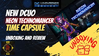 DCUO New Neon Technomancer Time Capsule Unboxing and Review