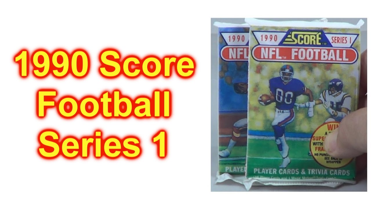 2 1990 Score Series 1 Football Packs Opening Rookies