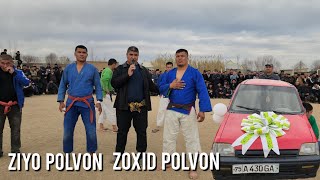 : Muzrobotda katta kurash Zoxid polvon Ziyo polvon Aftomobil