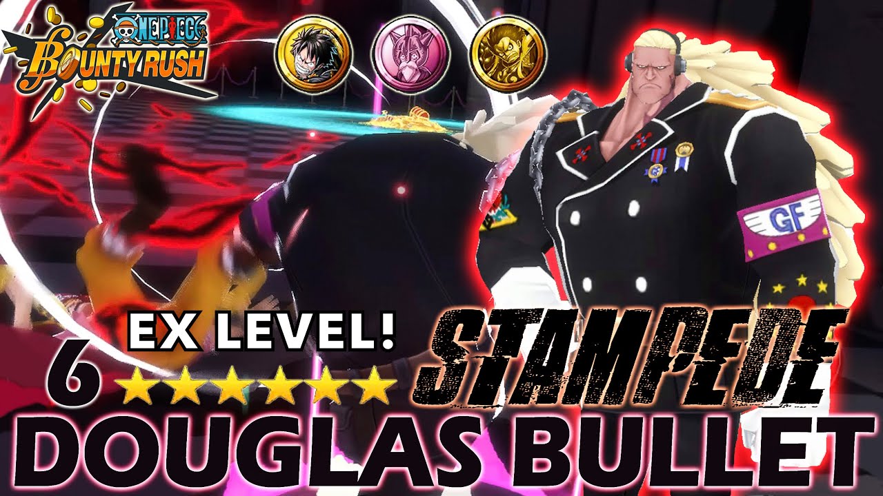 6⭐️ MAXED Stampede DOUGLAS BULLET(Demon Unleashed!) SS League Gameplay One Piece Bounty Rush
