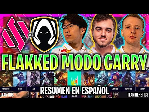FLAKKED SE PONE MODO CARRY CON HERETICS! | BDS vs TH RESUMEN LEC VERANO 2023 ESPAÑOL LVP