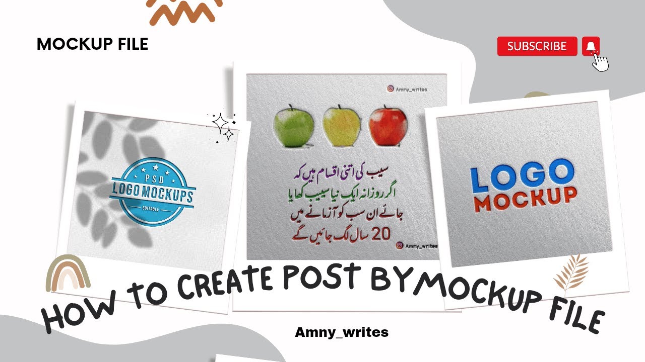 How to download mockup file and create amazing post from it | best post ...