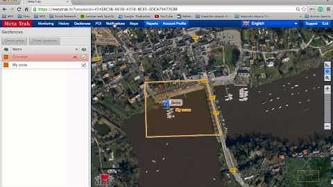 How to create geofencing notification on Metatrak?