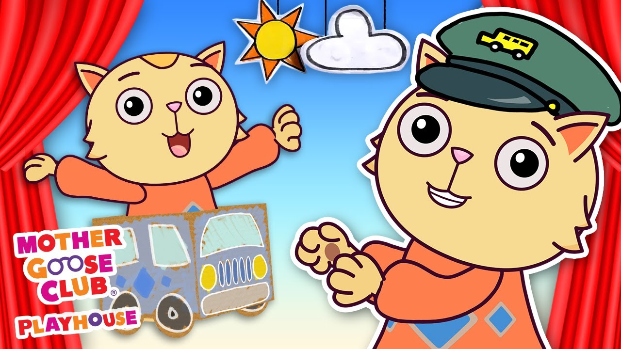 The Wheels on the Bus + More | Mother Goose Club Cartoons #NurseryRhymes -  YouTube