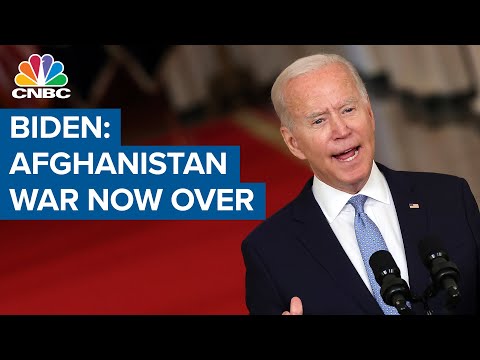 President Joe Biden: 'The war in Afghanistan is now over'