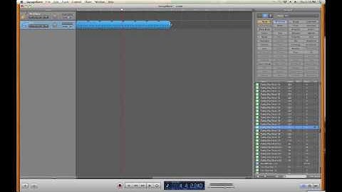 Garageband, how to make your own loops, Using & editing the loops in Garageband.