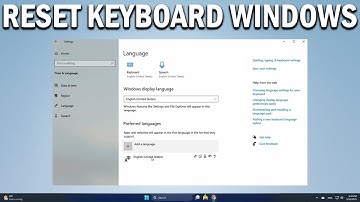 How To Reset Keyboard Settings to Default in Windows 10