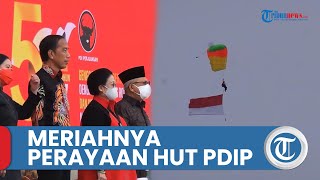 Kemeriahan Perayaan HUT Ke-50 PDIP: Ada Aksi Terjun Payung hingga Penampilan Marching Band