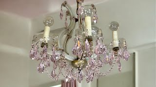 Pink STRASS Swarovski one of a kind Santa Maria Chandelier