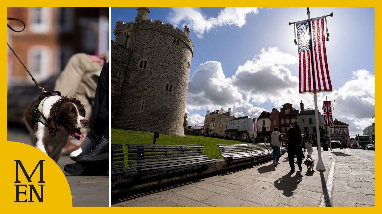 Preparations for Donald Trump's second UK State Visit in Windsor