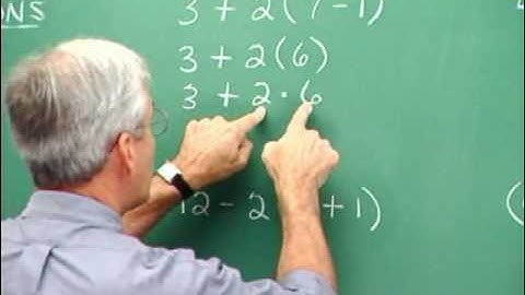 Prealgebra Section 1.5 : The Order of Operations Agreement