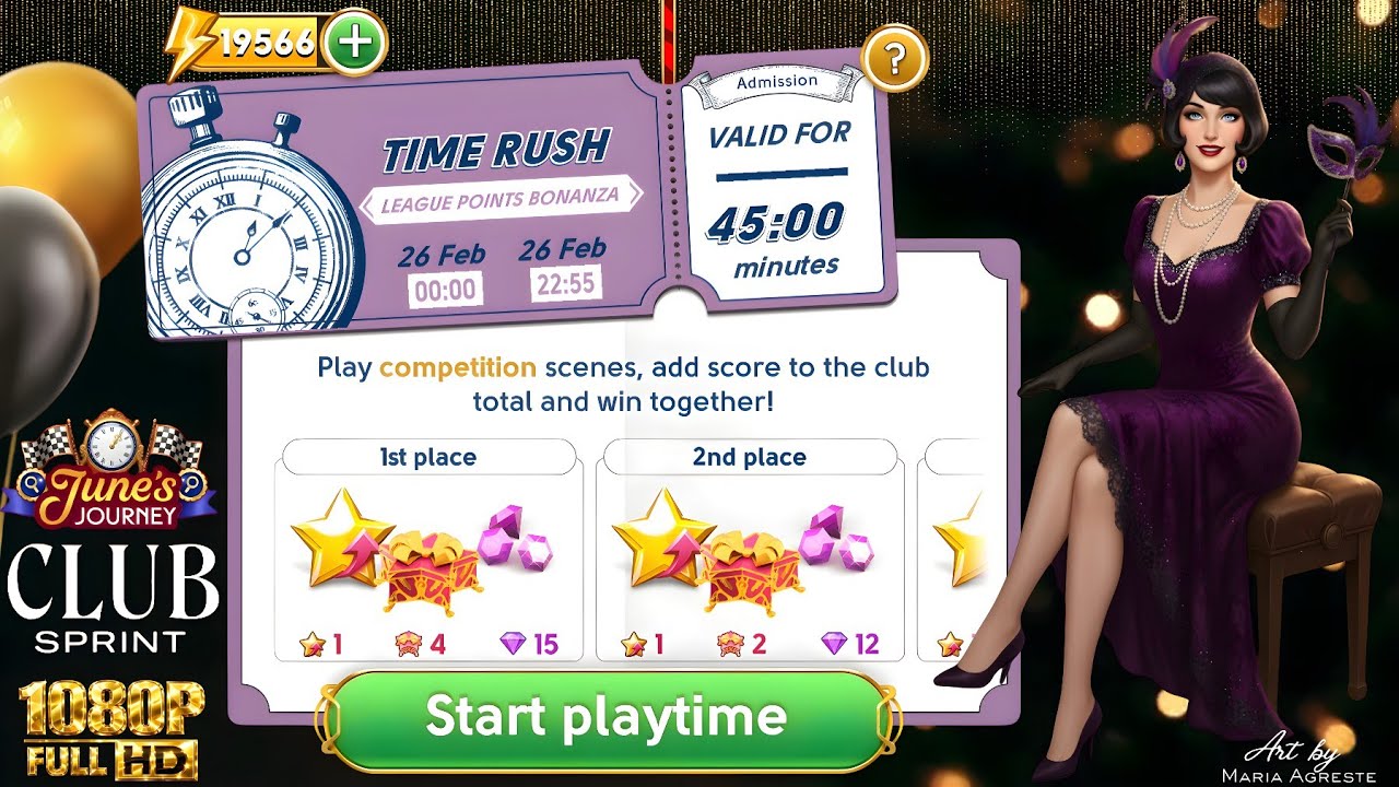 JUNE'S JOURNEY 26 FEB 2026 TIME RUSH ( League Points Bonanza ) COMPETITION 1080P FULL HD