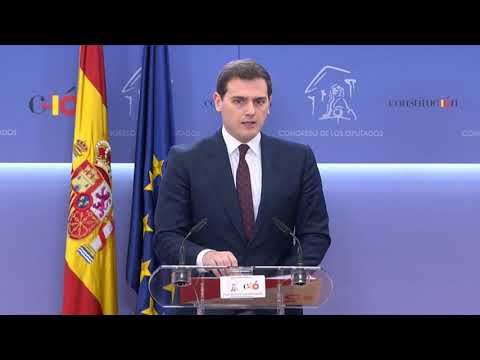 Albert Rivera anuncia un acuerdo con el Gobierno para apoyar los Presupuestos Generales del Estado