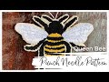 “Queen Bee” Free Punch Needle Pattern Tutorial using the Ultra Punch