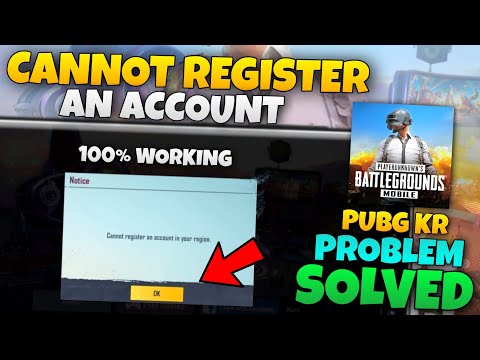 how to solve login problem in pubg kr version | cannot register an account in your region | pubg 1.4