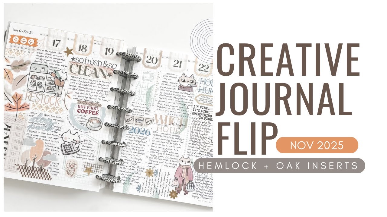 creative journal flip through | hemlock & oak | november 2025