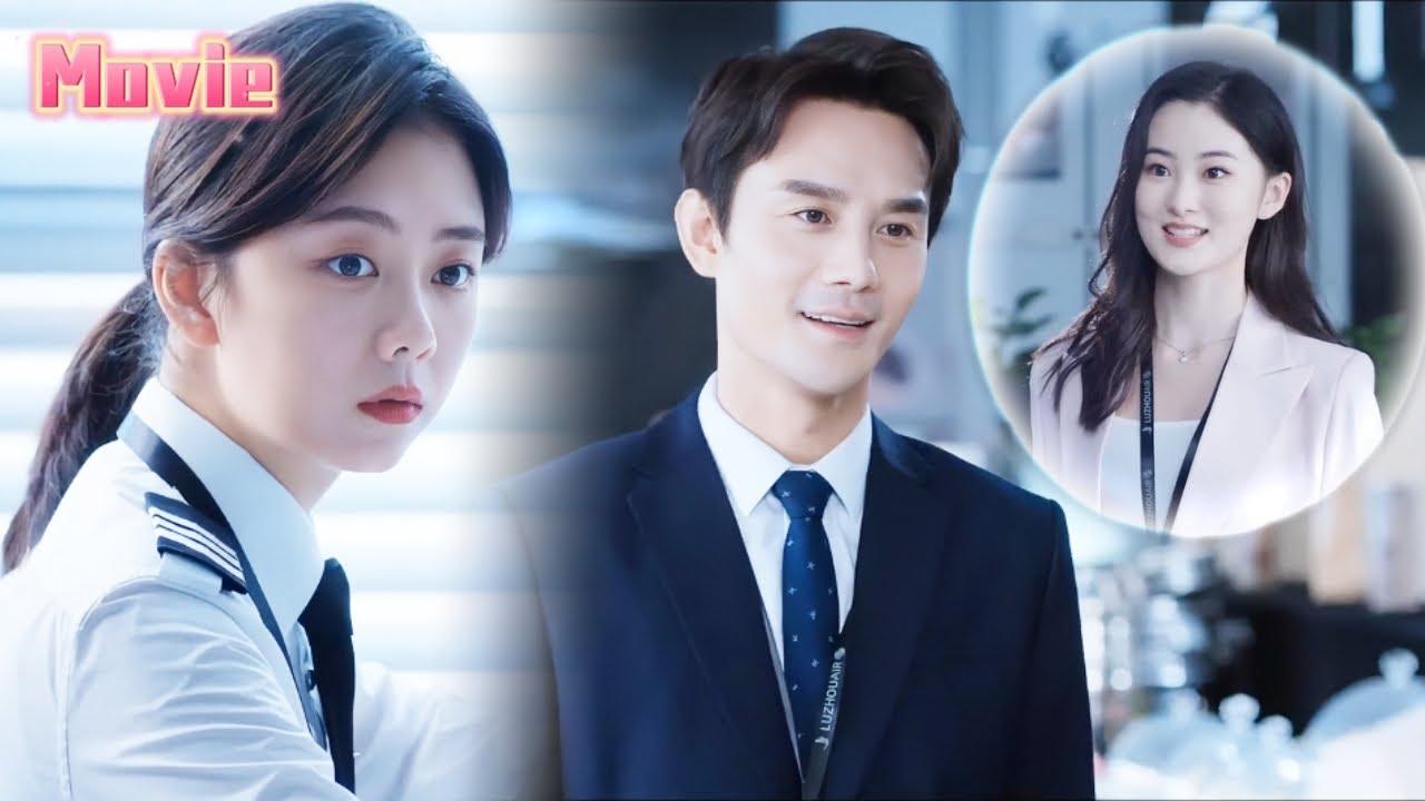 Соперница держит руку босса, Золушка уходит, он говорит: 