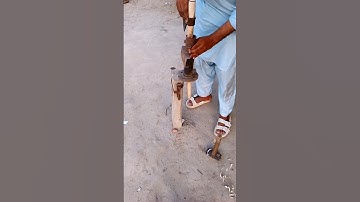 Axe handle fitting process | The power of tools and machinery make work easy