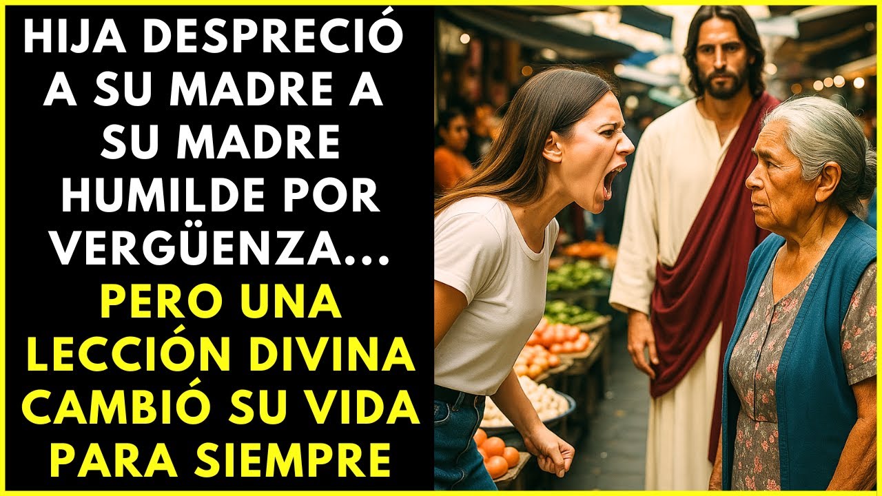 HIJA HUMILLÓ A SU MADRE POR SER POBRE... PERO JESÚS SE CRUZÓ EN SU CAMINO Y LE ENSEÑÓ UNA LECCIÓN